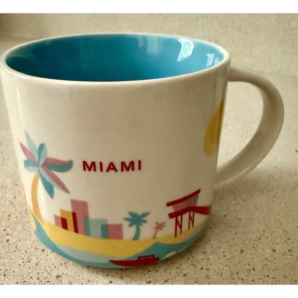 NWT NEW Starbucks MIAMI Florida You Are Here Collection Coffee Mug Discontinued - Picture 2 of 5